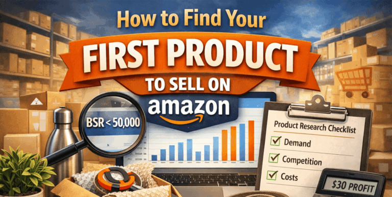 How to find your first product to sell on Amazon