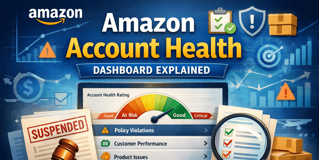 Amazon account health dashboard explained