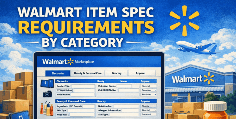 Walmart item spec requirements by category