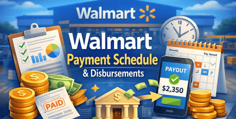 Walmart payment schedule and disbursements