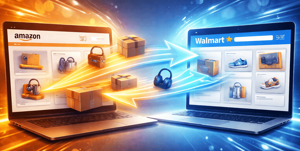 Cross-posting products from Amazon to Walmart